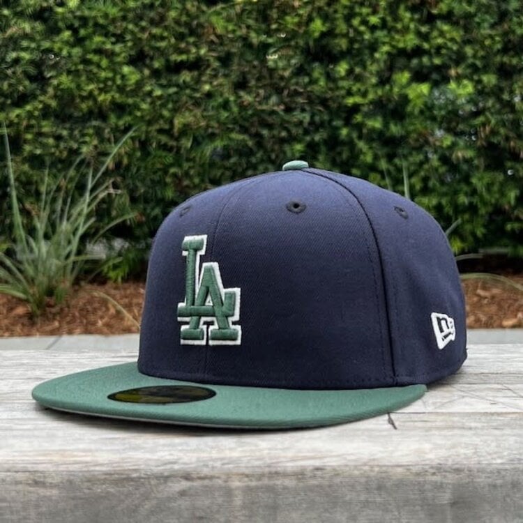 New Era LA Dodgers Navy/Green Outline 50th Anniv