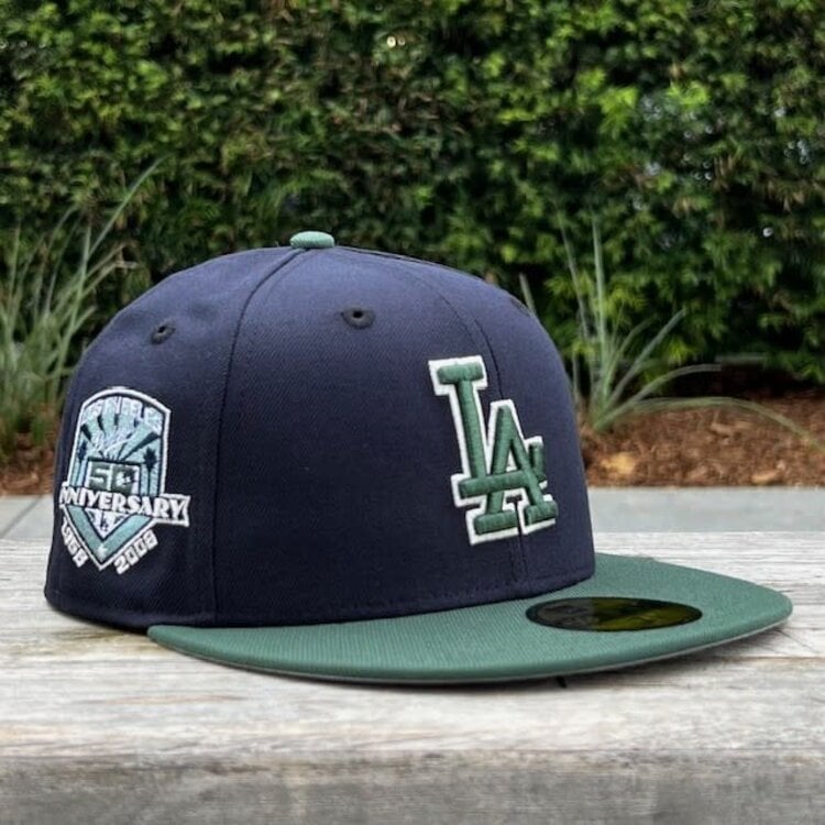 New Era LA Dodgers Navy/Green Outline 50th Anniv