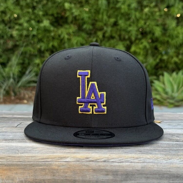 New Era LA Dodgers Black Purple-Gold 950