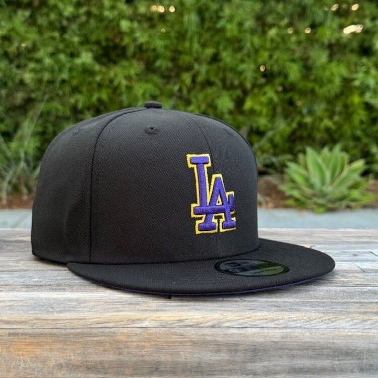 New Era LA Dodgers Black Purple-Gold 950