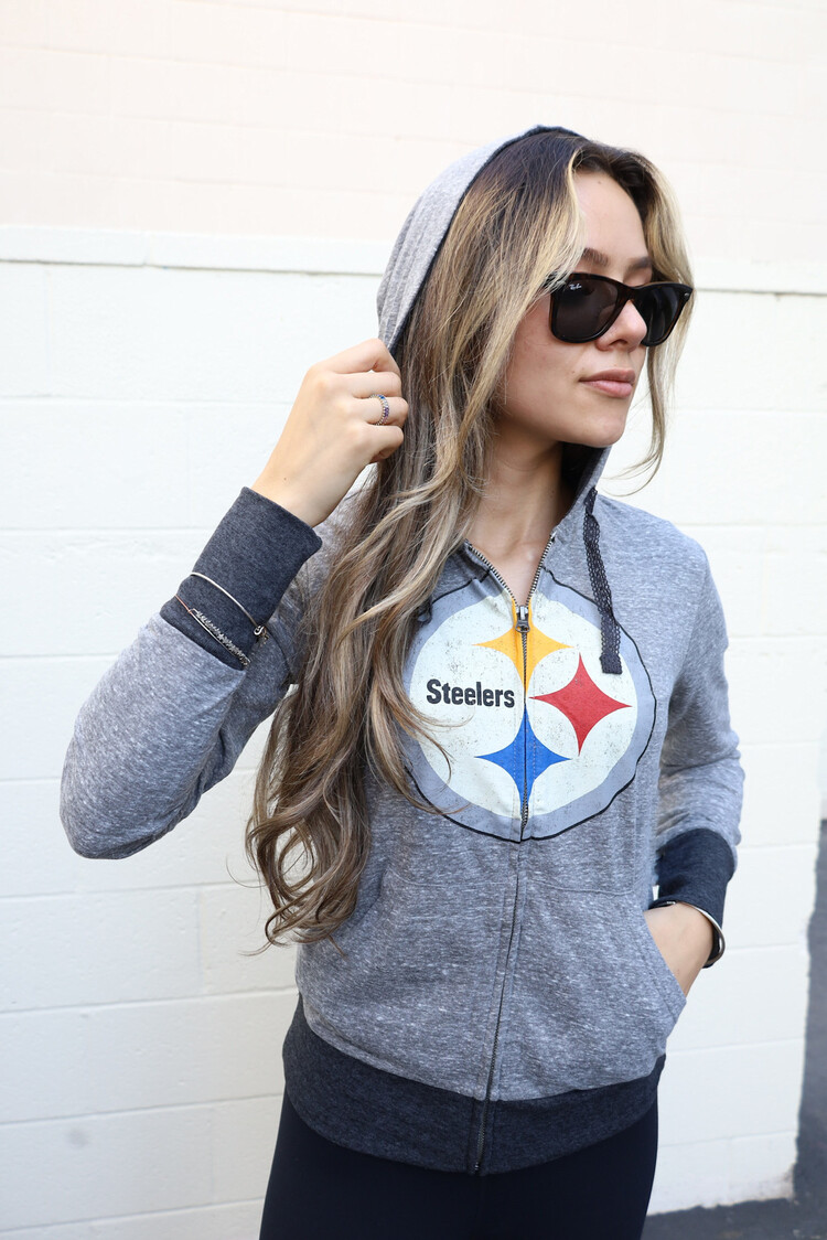 Touch Steelers W Touch Full Zip Teagan Gray