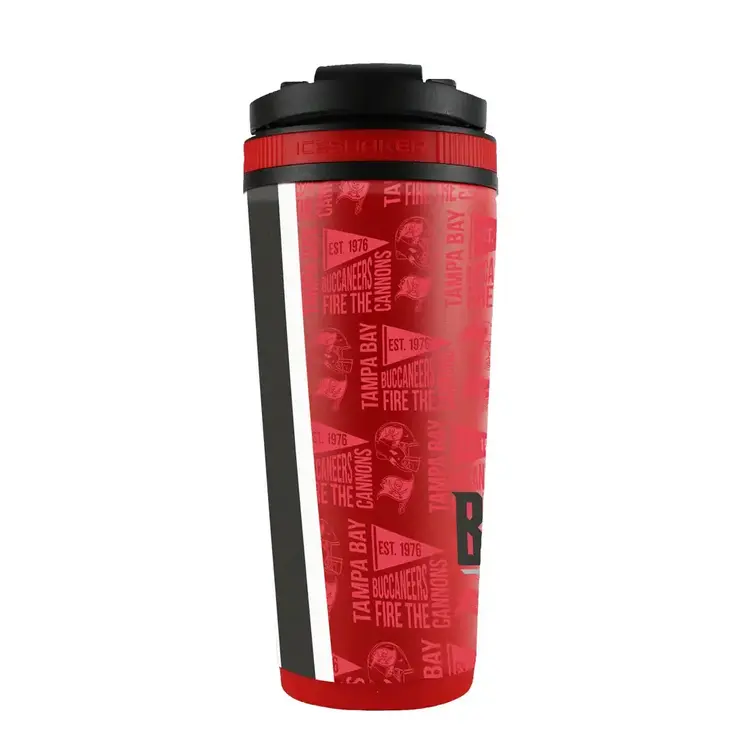 Wincraft 4D Stainless Steel Ice Shaker Tumbler 26 oz Team Color - Buccaneers