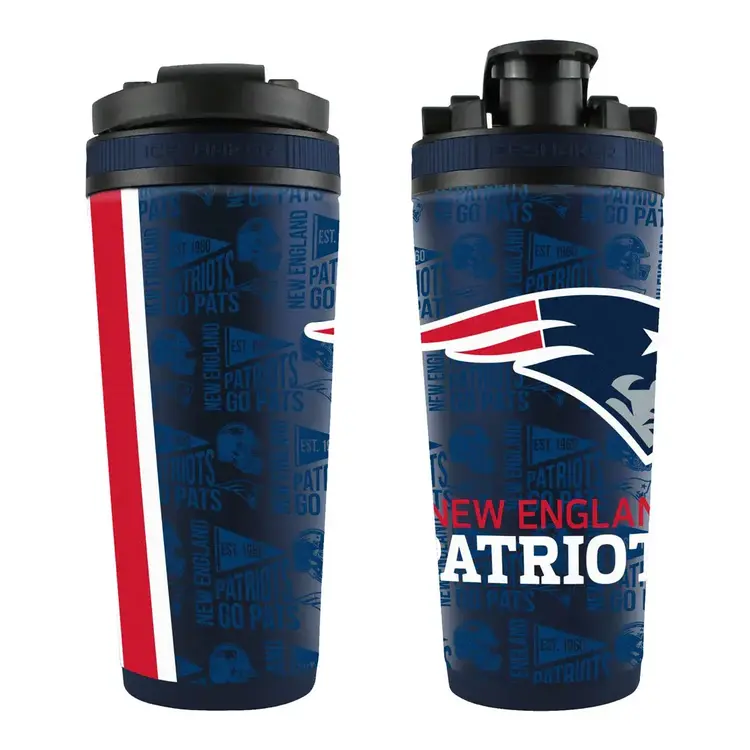 Wincraft 4D Stainless Steel Ice Shaker Tumbler 26 oz Team Color - Patriots