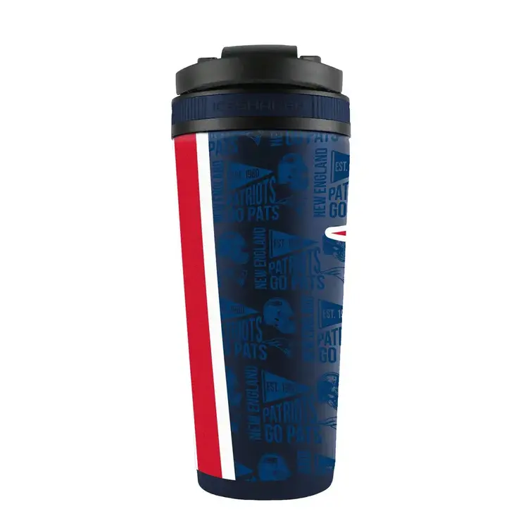 Wincraft 4D Stainless Steel Ice Shaker Tumbler 26 oz Team Color - Patriots