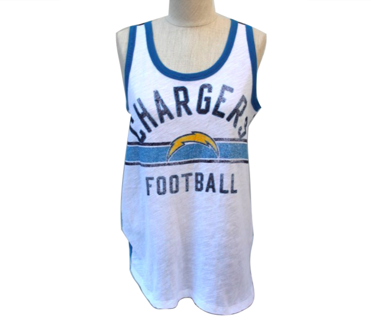 G-III NFL Chargers W GIII Drop Back Tank