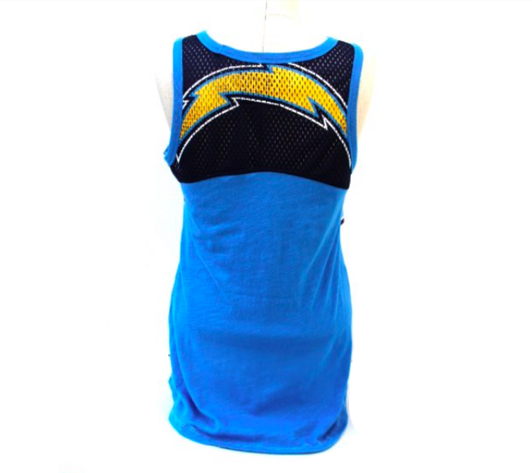 G-III NFL Chargers W GIII Drop Back Tank