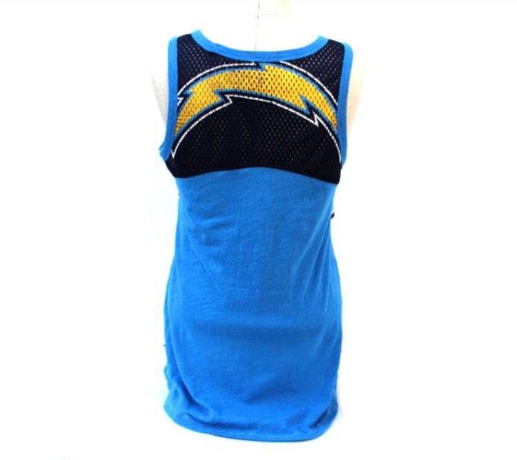 G-III NFL Chargers W GIII Drop Back Tank
