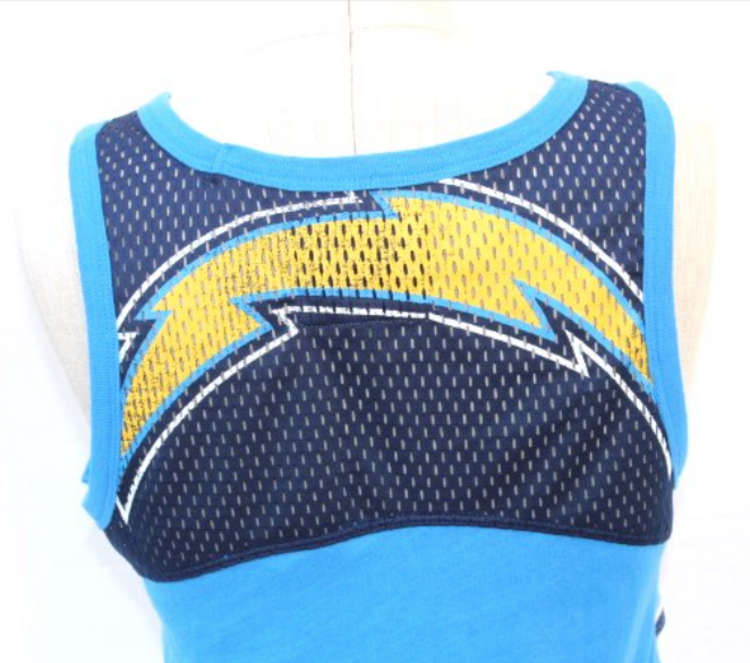 G-III NFL Chargers W GIII Drop Back Tank