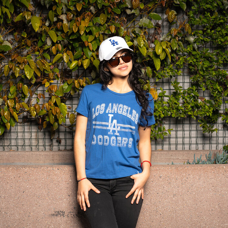 47 Brand Dodgers 47 W Jetty Blue Bright Eyed Frankie Tee