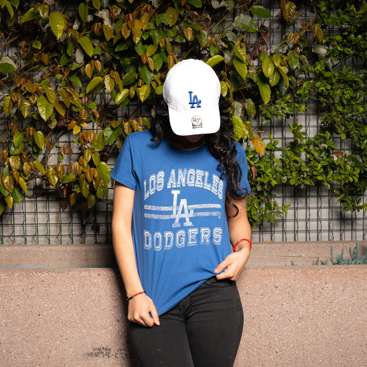 47 Brand Dodgers 47 W Jetty Blue Bright Eyed Frankie Tee