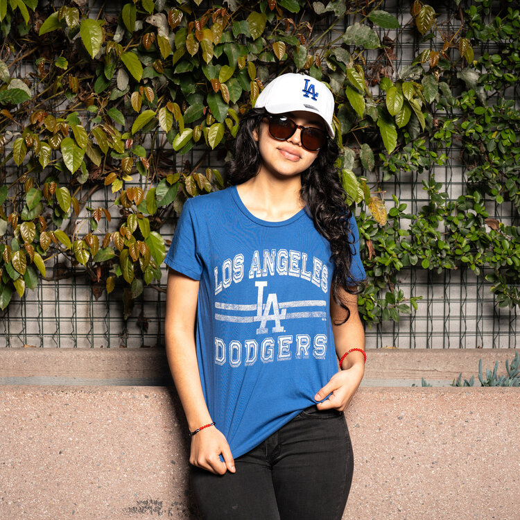 47 Brand Dodgers 47 W Jetty Blue Bright Eyed Frankie Tee