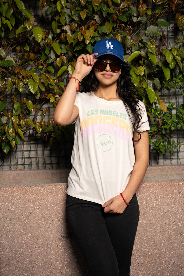 47 Brand Dodgers 47 W Sandstone Far Out Frankie Tee