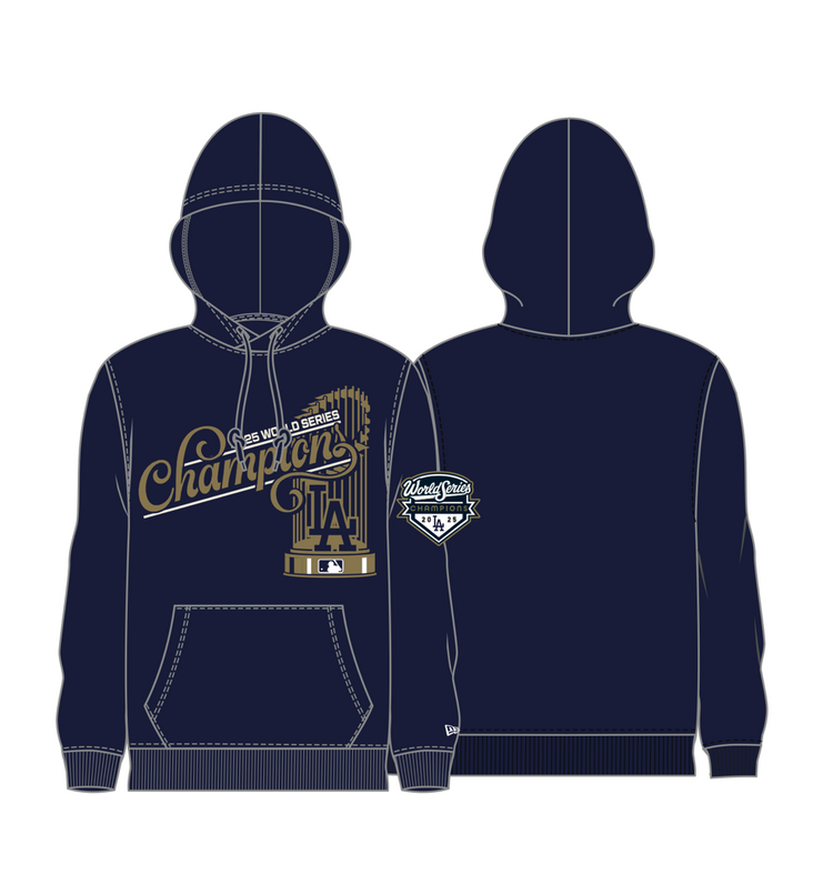 New Era LA Dodgers Men's 2025 WS Champs Trophy Royal Hoodie