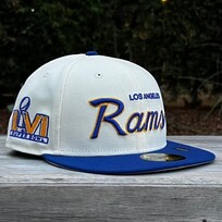 New Era LA Rams Retro Script Ivory/Royal SBLVI