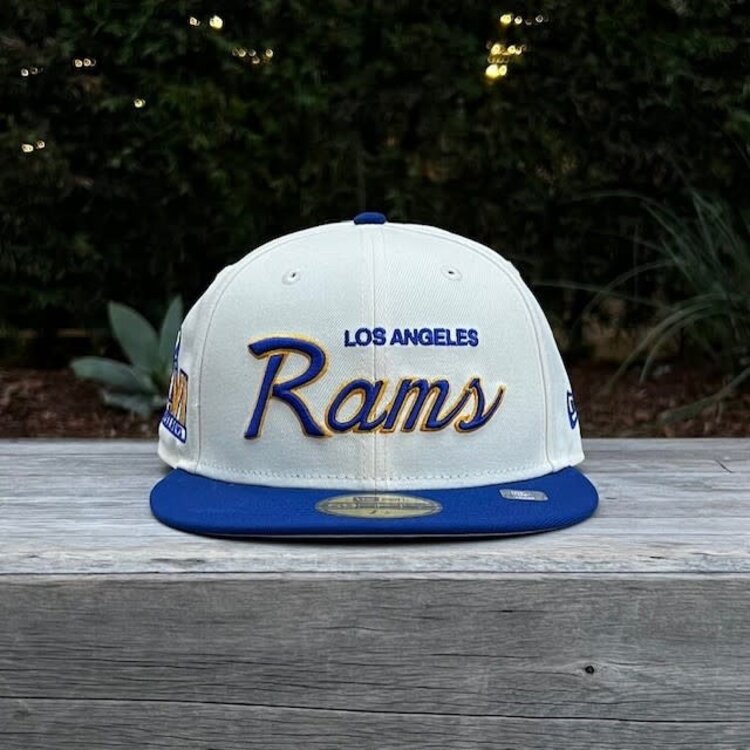 New Era LA Rams Retro Script Ivory/Royal SBLVI
