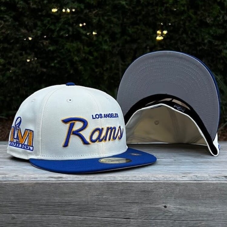 New Era LA Rams Retro Script Ivory/Royal SBLVI