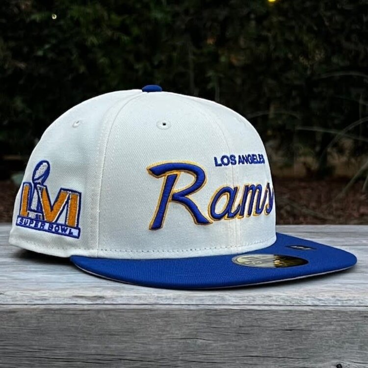New Era LA Rams Retro Script Ivory/Royal SBLVI