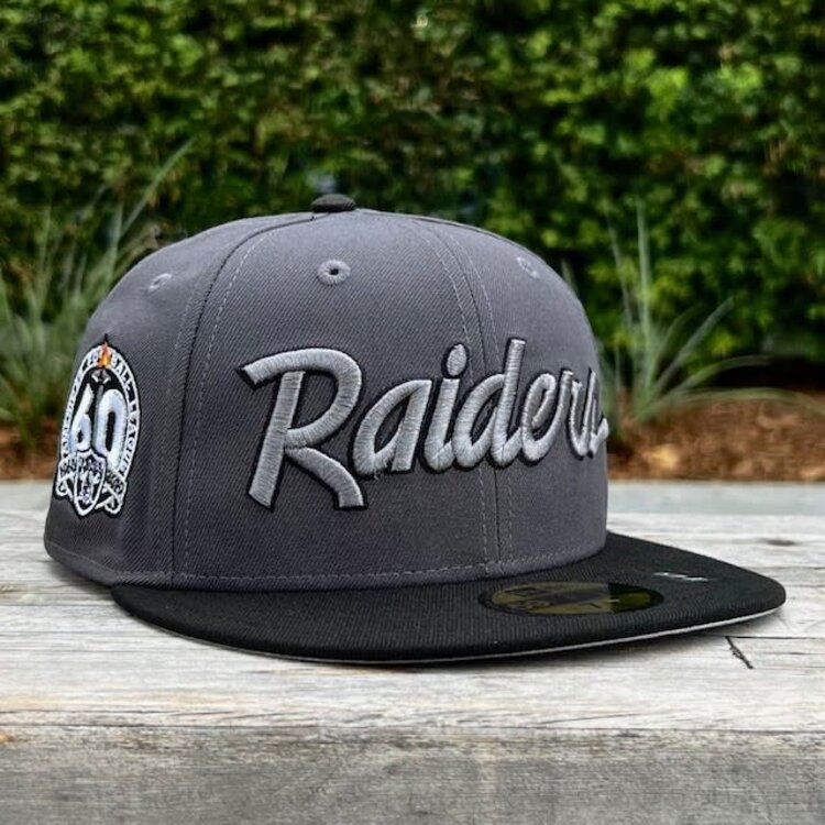 New Era Raiders Script Graphite/Black 60 Years