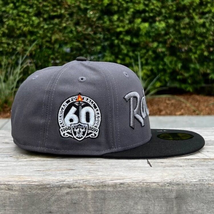 New Era Raiders Script Graphite/Black 60 Years