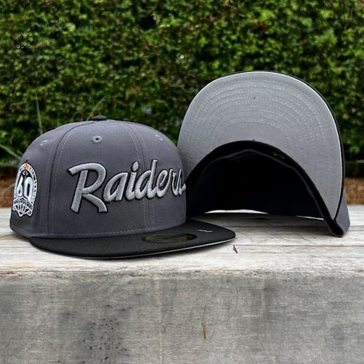 New Era Raiders Script Graphite/Black 60 Years