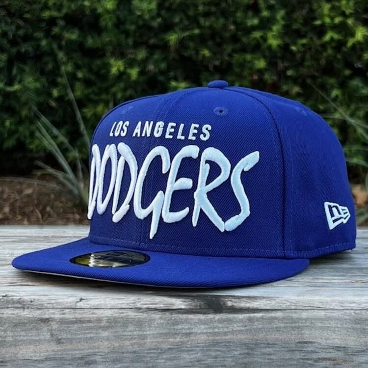 New Era LA Dodgers Royal White Sketch