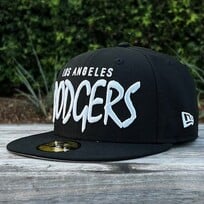 New Era LA Dodgers Black White Sketch
