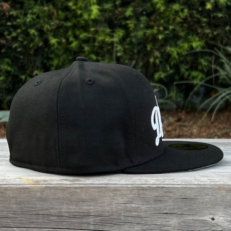 New Era LA Dodgers Wordmark Black White Red LA