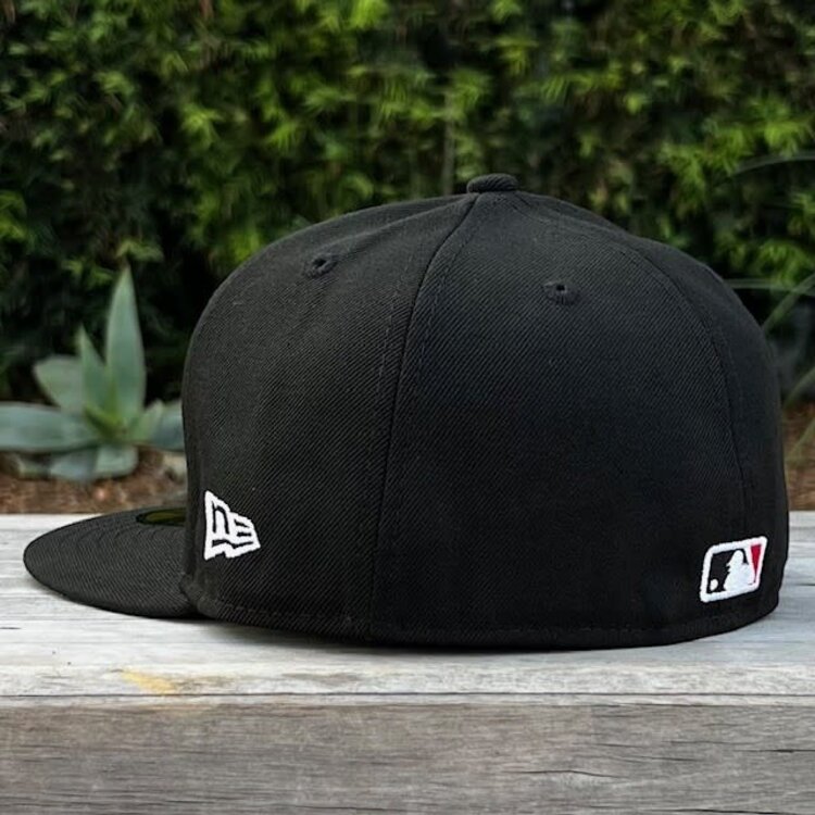 New Era LA Dodgers Wordmark Black White Red LA