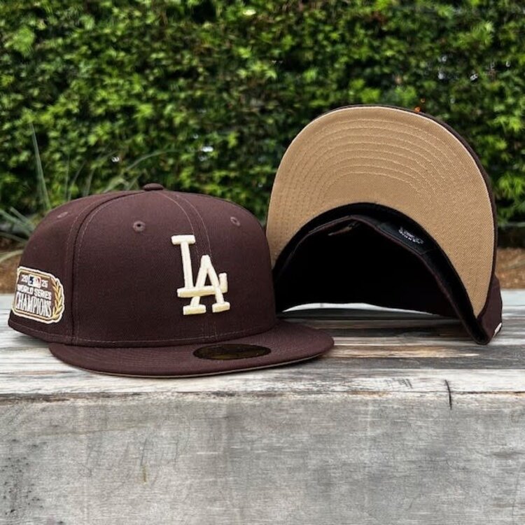 New Era LA Dark Brown Ivory 2025 World Series Champs Laurel SP
