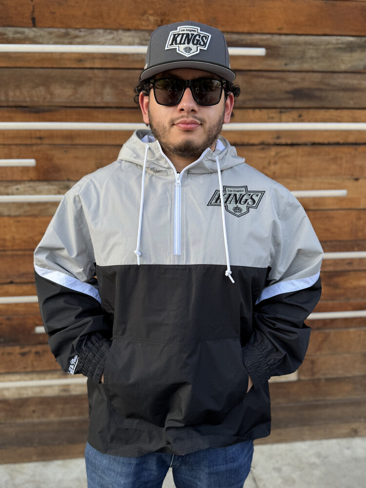Mitchell and Ness LA Kings M&N Tie Breaker Lightweight Windbreaker Anorak