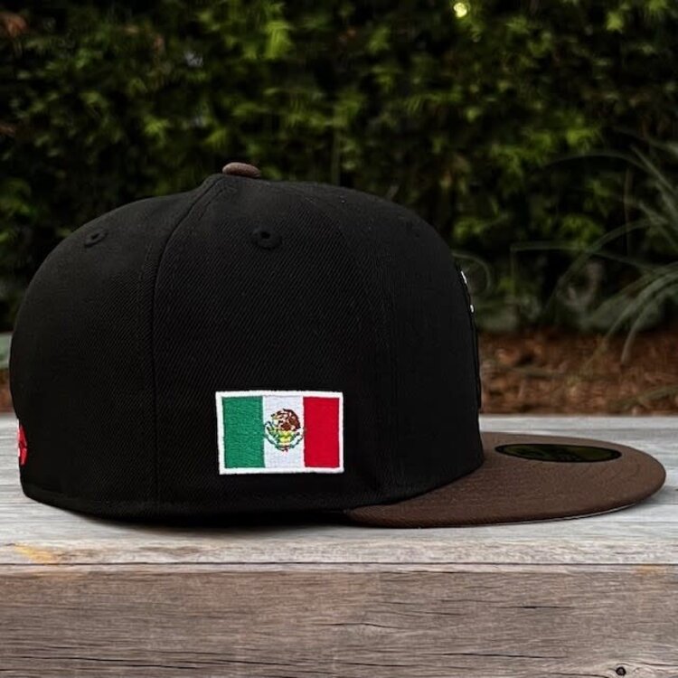 New Era Yaquis Face Black/Brown Mexico Flag SP