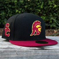 New Era USC Tommy Trojan Black/Cardinal SC
