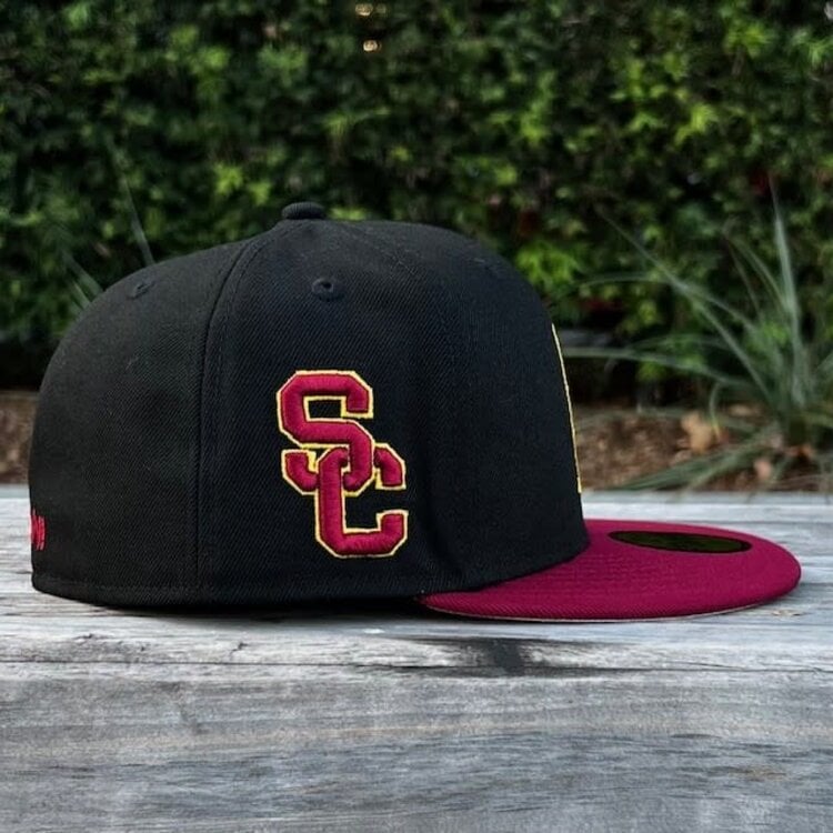 New Era USC Tommy Trojan Black/Cardinal SC