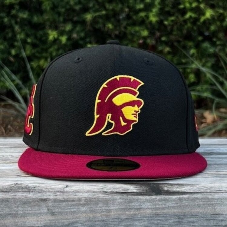 New Era USC Tommy Trojan Black/Cardinal SC