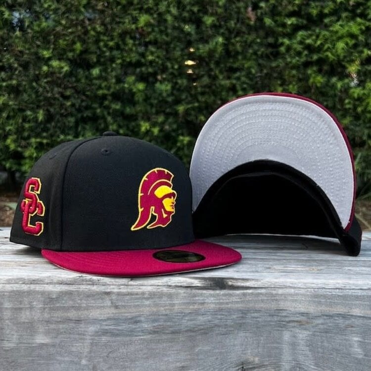 New Era USC Tommy Trojan Black/Cardinal SC