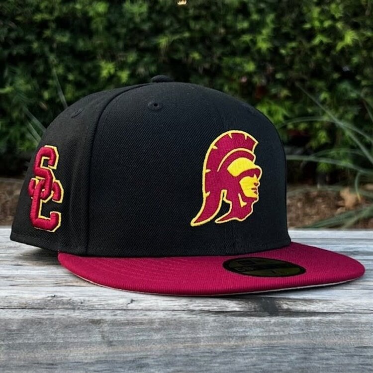 New Era USC Tommy Trojan Black/Cardinal SC