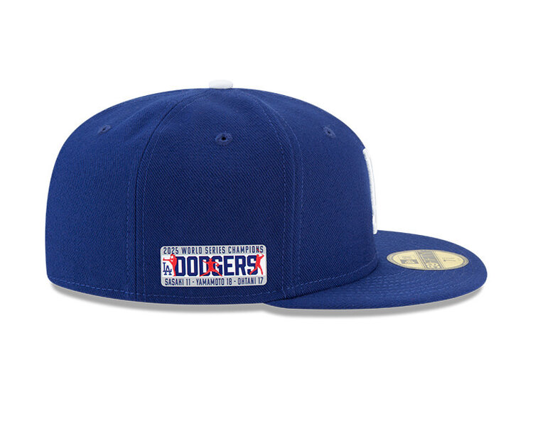 New Era LA Dodgers Royal 2025 World Series Champs Players TPU SP