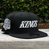 New Era LA Kings Wordmark Black Metallic Silver 2002 ASG 950 Snapback