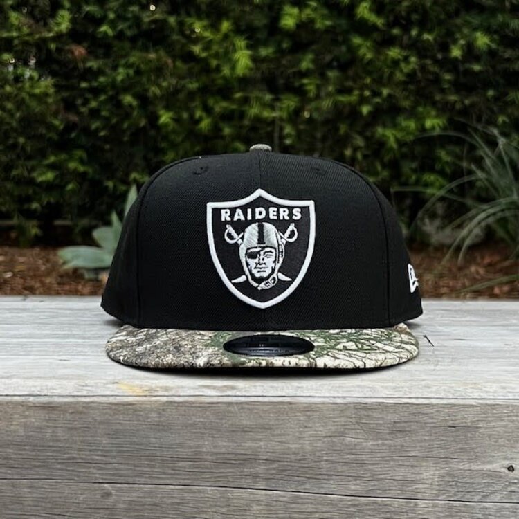 New Era Raiders Black/Real Tree 950 Snapback