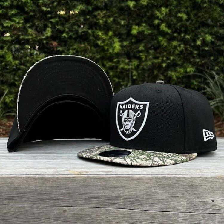 New Era Raiders Black/Real Tree 950 Snapback