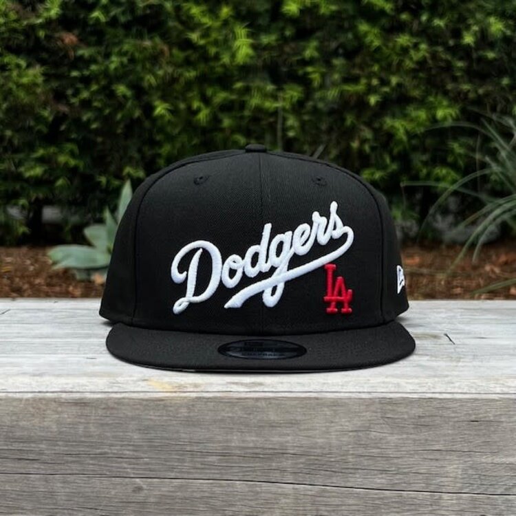 New Era LA Black Wordmark Red LA Snapback 950