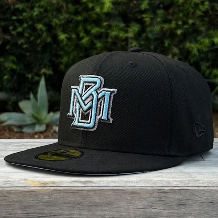 New Era Milwaukee Black Metallic Blue Gray Stadium Sky Blue UV