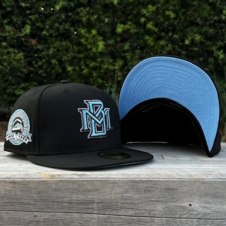 New Era Milwaukee Black Metallic Blue Gray Stadium Sky Blue UV