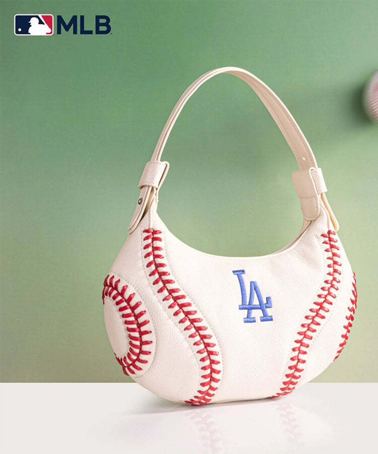 Montana West Hobo Bag - LA Dodgers Off White