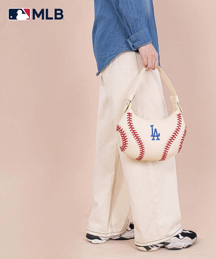 Montana West Hobo Bag - LA Dodgers Off White