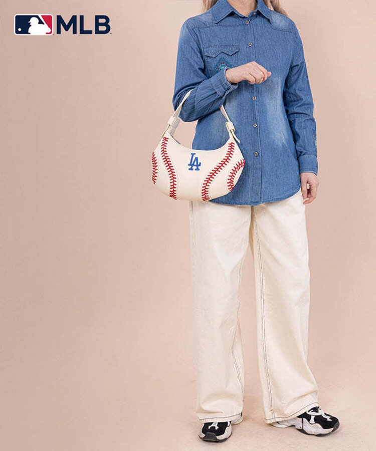 Hobo Bag - LA Dodgers Off White