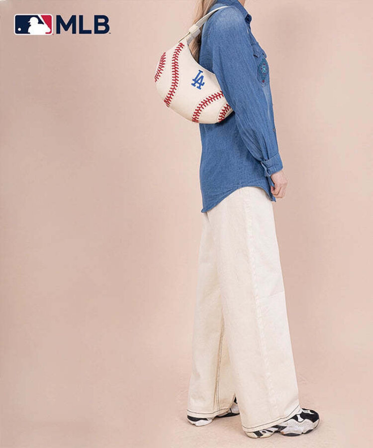 Montana West Hobo Bag - LA Dodgers Off White