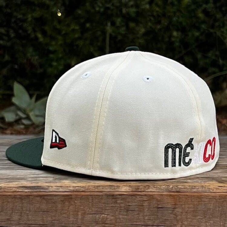 New Era Mexico "M" Ivory/Dark Green Red UV