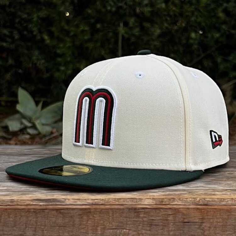 New Era Mexico "M" Ivory/Dark Green Red UV