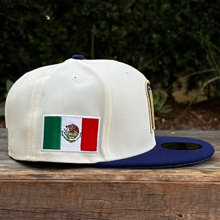 New Era Mexico Ivory/Royal "M" w/Rectangular Flag